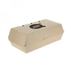 Caixa de Menu Hambúrguer e Acompanhamento (20x10x8cm) Personalizada 1 Tinta