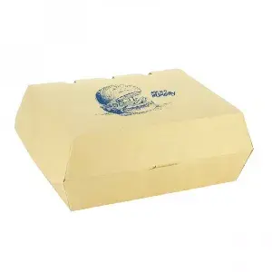 Caixa de menu de papelão kraft anti-gordura personalizada 1 tinta