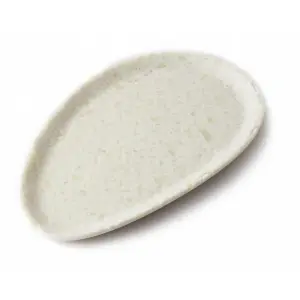 Plato ovalado pequeño 25 x 15 x 1,5 cm Blanco mármol (Pack de 12 unidades)