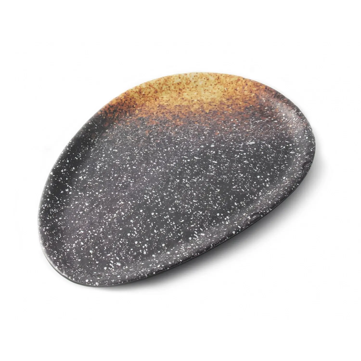 Plato ovalado mediano 30 x 20 x 1,8 cm Lava (Pack de 6 unidades)