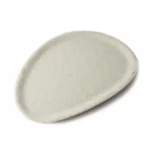 Plato ovalado grande 35 x 25 x 1,5 cm Blanco mármol (Pack de 6 unidades)