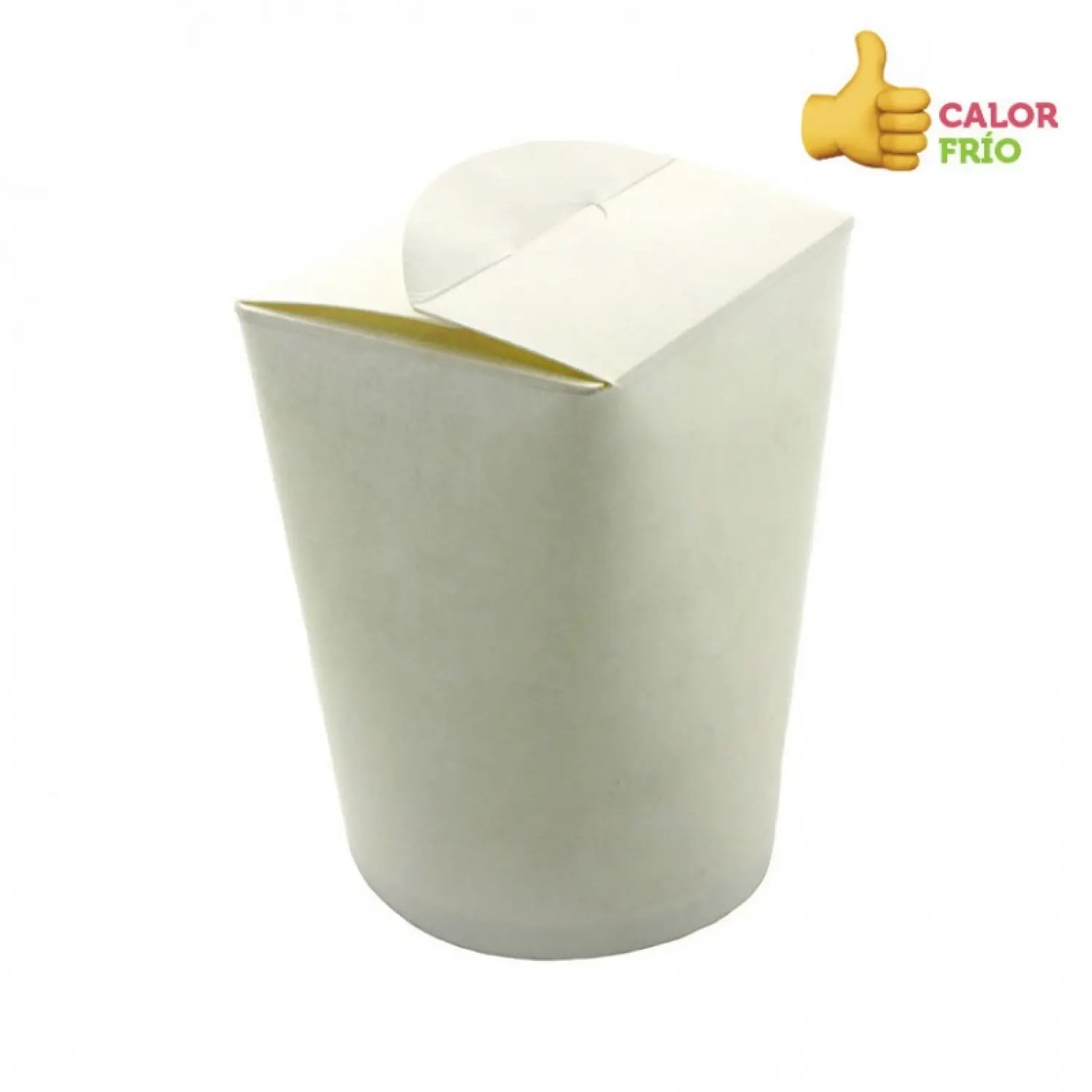 500 unidades. Embalagens de cartão branco oriental (500cc) | Ref: FB0500