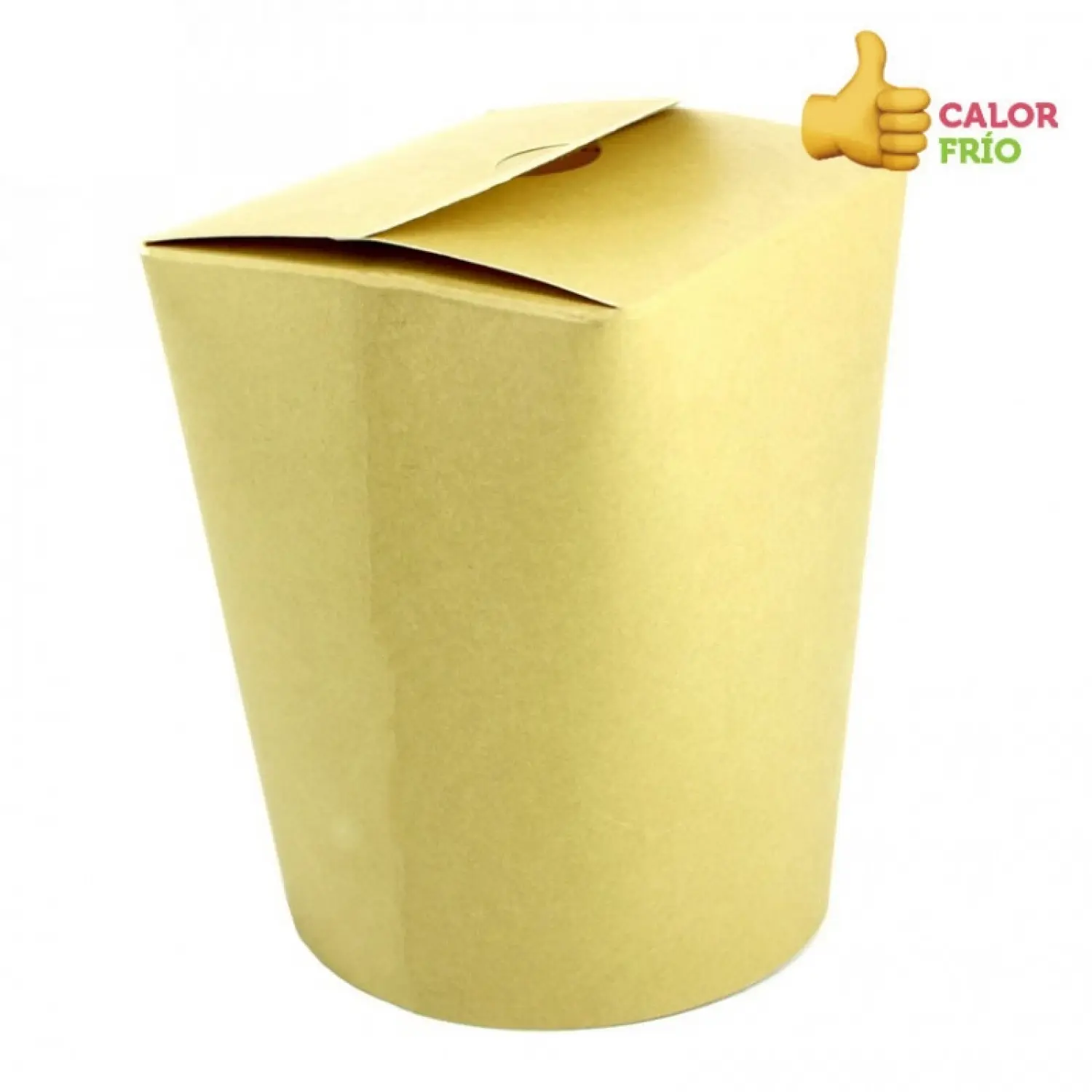 500 unidades. Embalagens de papelão Kraft Oriental 1000cc (32Oz) | Ref: FB1000K