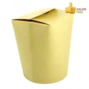 500 Uds. Envases de cartón Kraft Oriental 1000cc (32Oz) | Ref: FB1000K