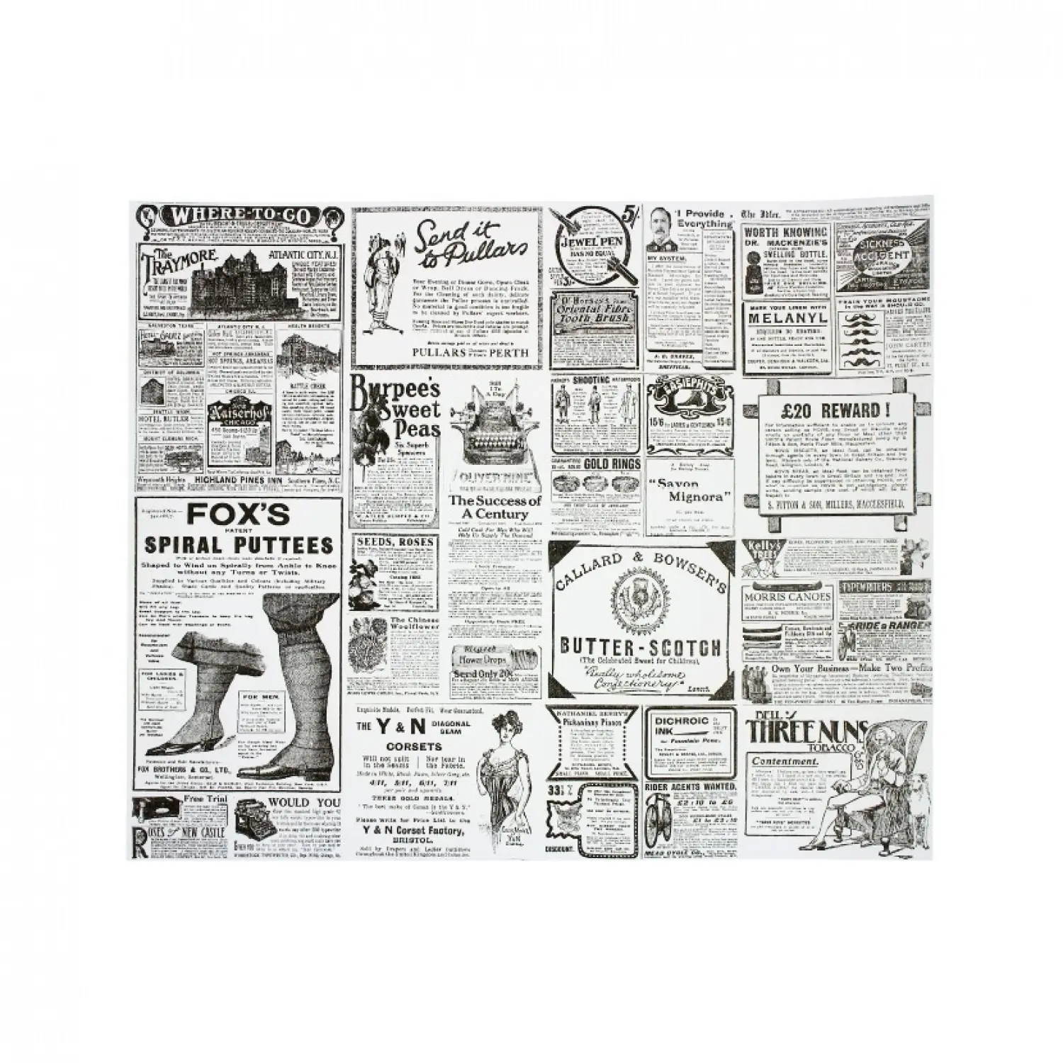 1000 unidades de papel anti-gordura jornal (31x38cm) | Ref: GDP186.34