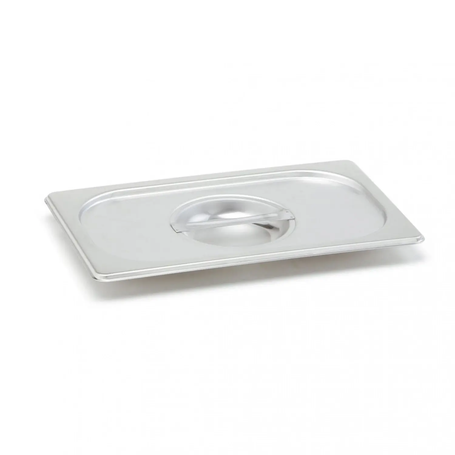 Tapa normal GN 1/3 de acero inoxidable. Tamaño 32,5 x 17,6 cm.