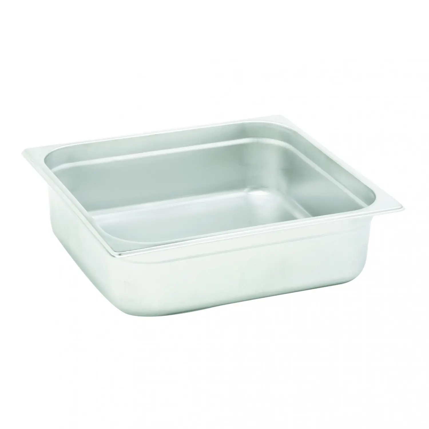 Cubeta GN 1/2 de acero inoxidable. Tamaño 32,5 x 26,5 cm. Profundidad 20 cm. Capacidad 12,4 L