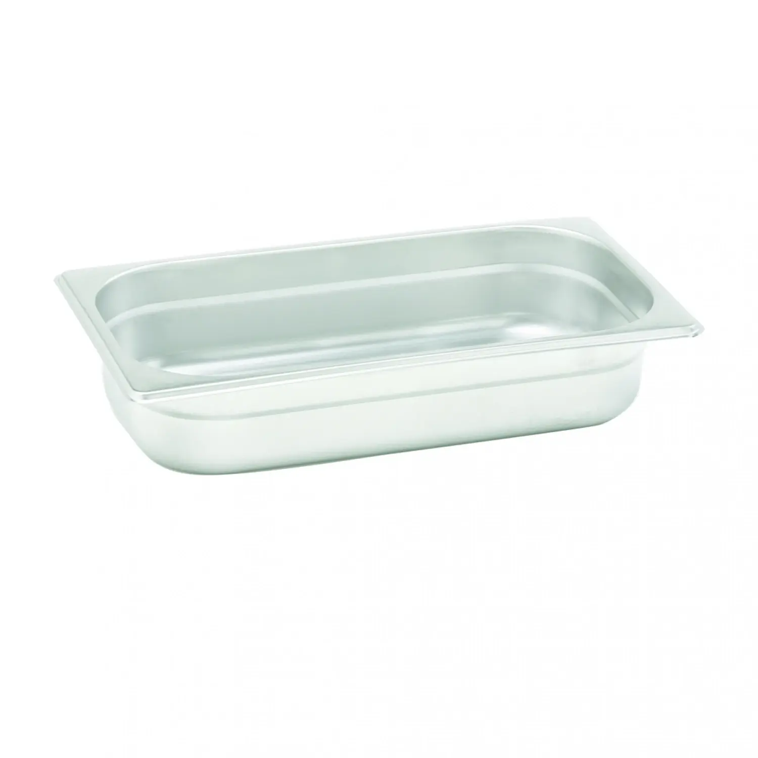 Cubeta GN 1/3 de acero inoxidable. Tamaño 32,5 x 17,6 cm Profundidad 6,5 cm Capacidad 2,6 L(Pack de 6 unidades)