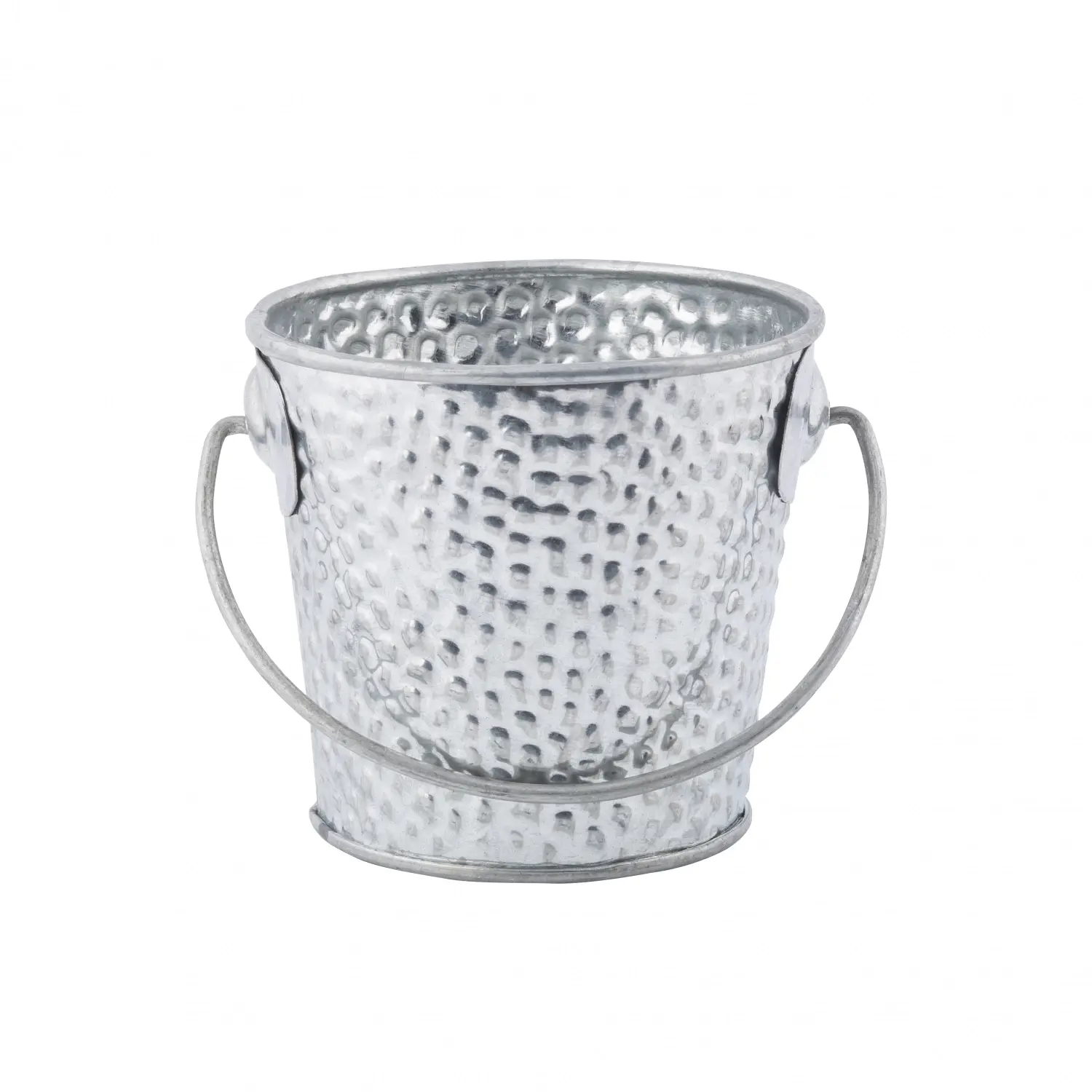 Cubo con textura de guijarros 265 ml 9,5 x 8,2 x 7,6 cm Acero inoxidable