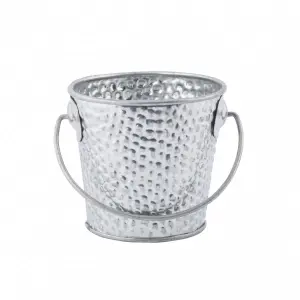 Cubo con textura de guijarros 265 ml 9,5 x 8,2 x 7,6 cm Acero inoxidable