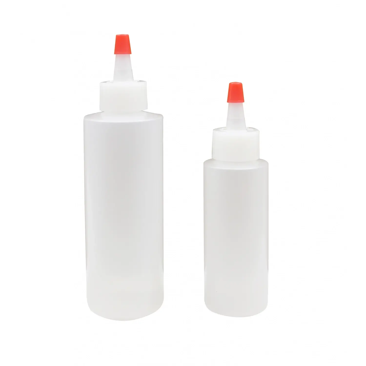 Juego de 2 botellas para decorar 60/118 ml 3,8 x 3,8 x 14,6 cm Blanco translúcido