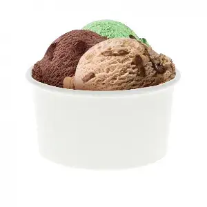 50 Uds. Tarrinas para helados blanca 180ml (6Oz) | Ref: HEL003B