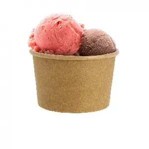 50 Uds. Tarrinas de helado cartón kraft (120ml) | Ref: HEL013