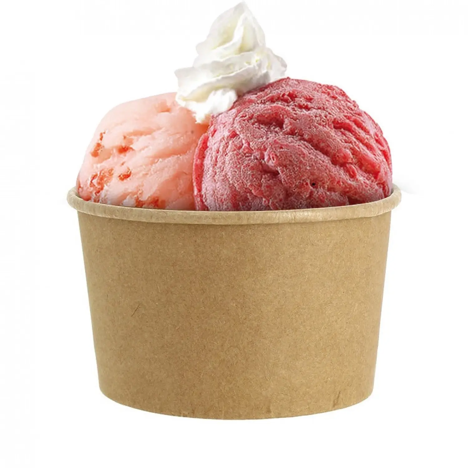 50 Uds. Tarrinas de helado cartón kraft (240ml) | Ref: HEL014