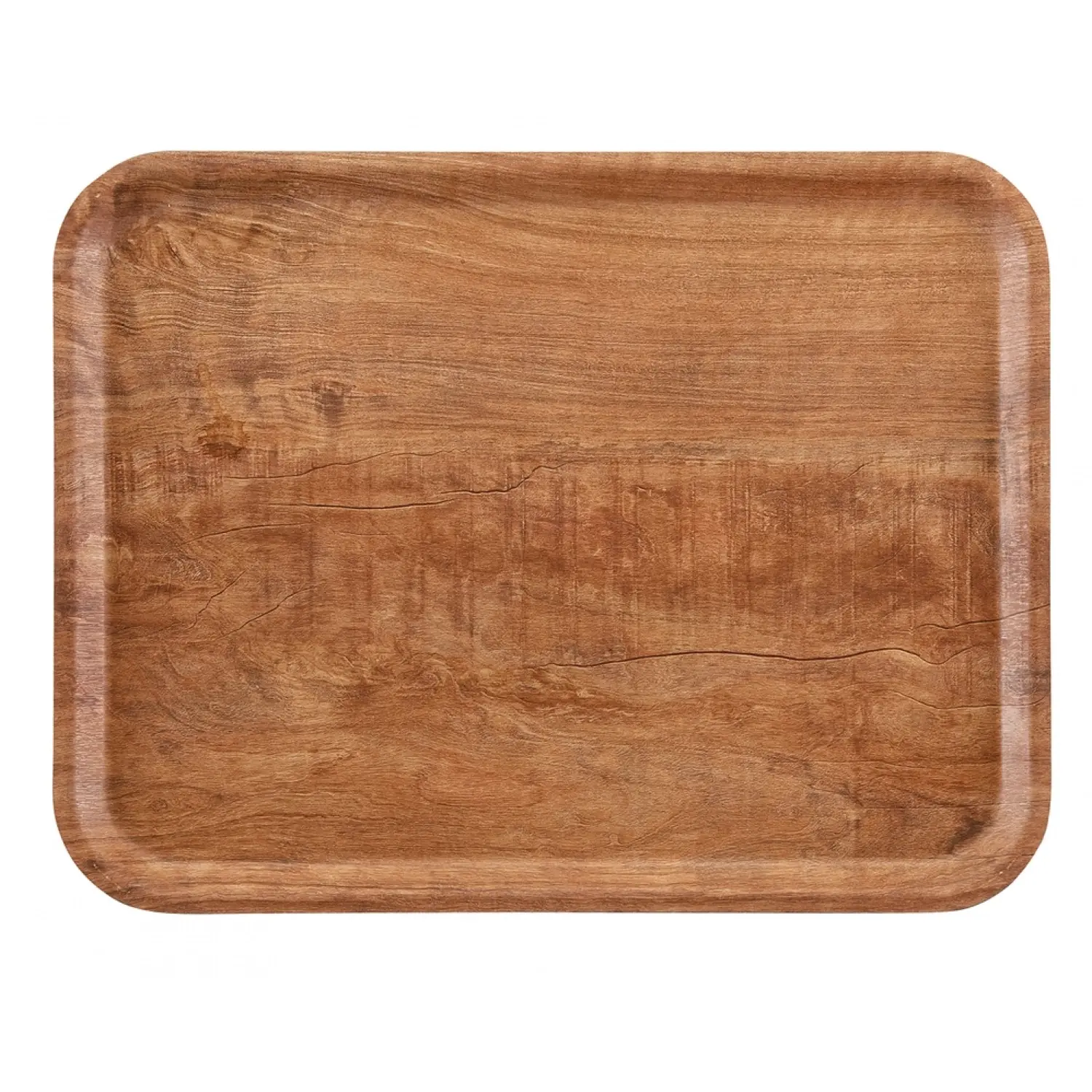 Bandeja Madeira rectangular laminada de superficie antideslizante 36 x 46 cm (6 unids)