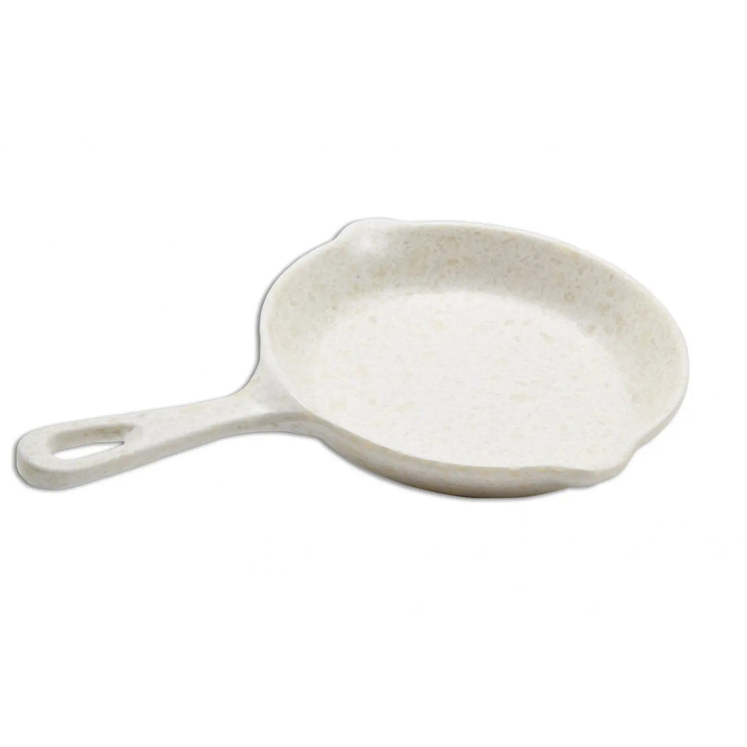 Sartén grande con asa 22 cm de Ø x 3,6 cm de alto (33 cm con asa) Blanco mármol (Pack de 4 unidades)