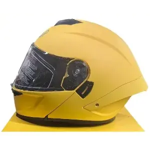 Casco de moto abatible Glovo con Visera Solar