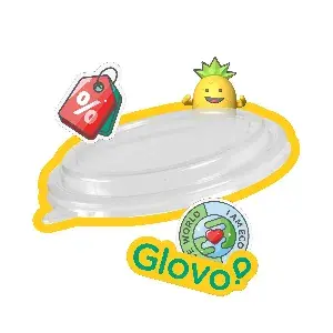 Tapas para ensaladeras GLOVO21298 Ø 15 CM Transparente PET (300 UNID.)