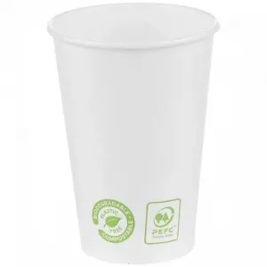 Pahare carton bio albe 180 ml 50 buc