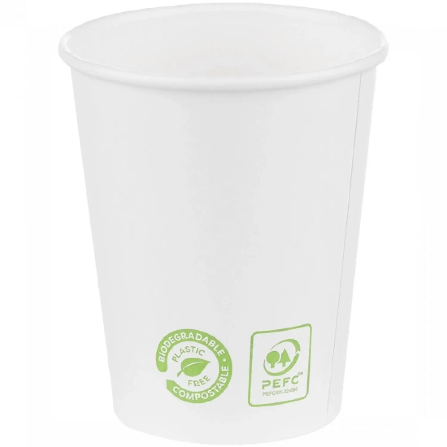 Pahare carton bio albe 240 ml 50 buc