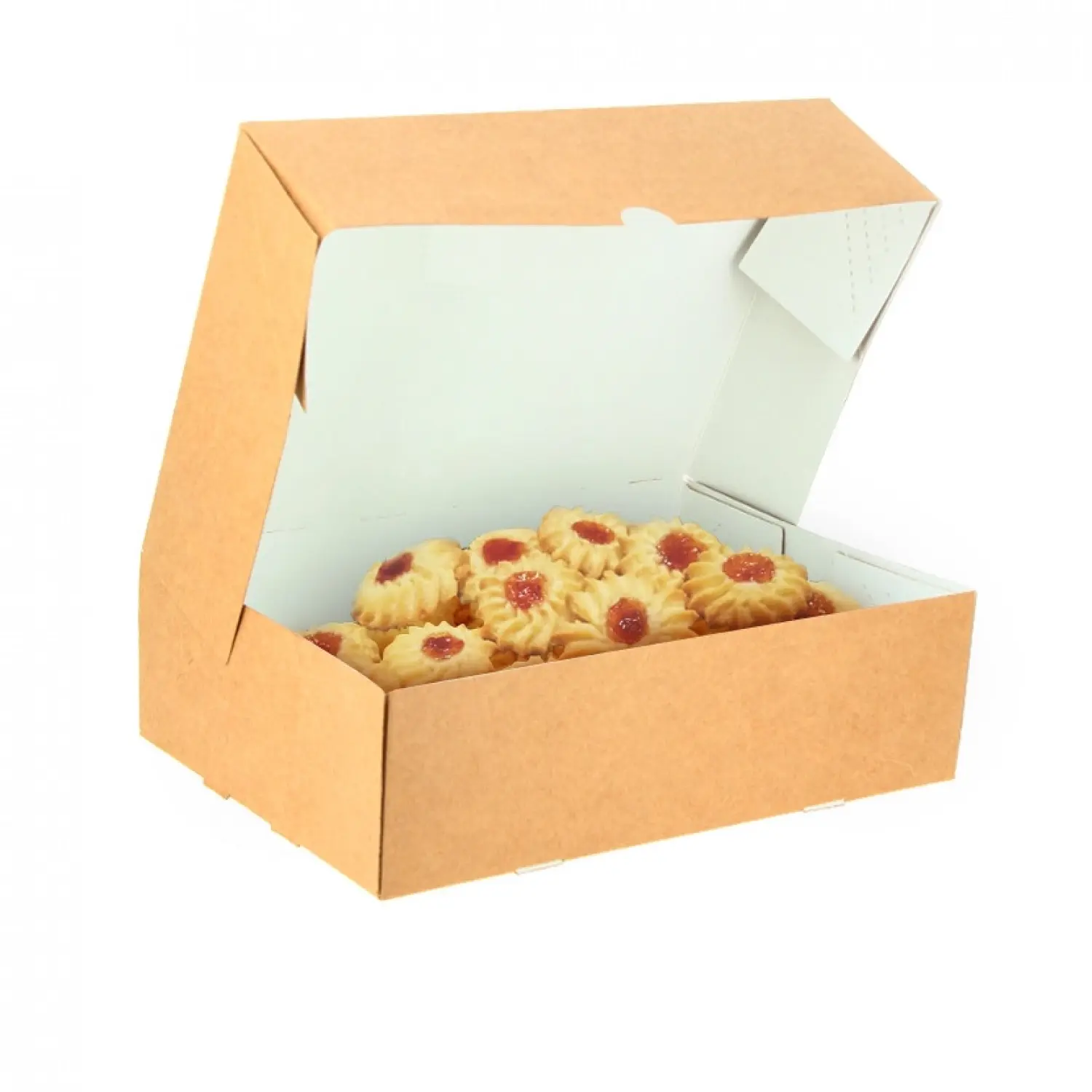 25 unidades. Caixa de papelão kraft para biscoitos e massas (17,5 x 11,5 x 4,5cm) | Ref: PAS007