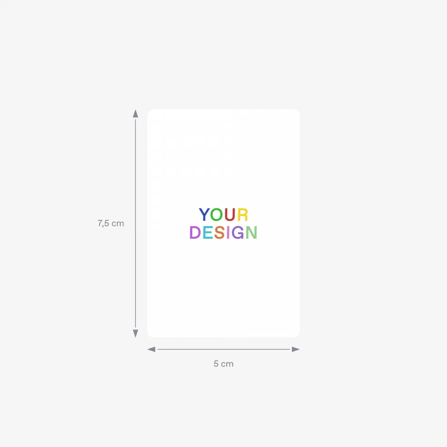 SR12 (5 x 7.5 cm) Etykiety samoprzylepne