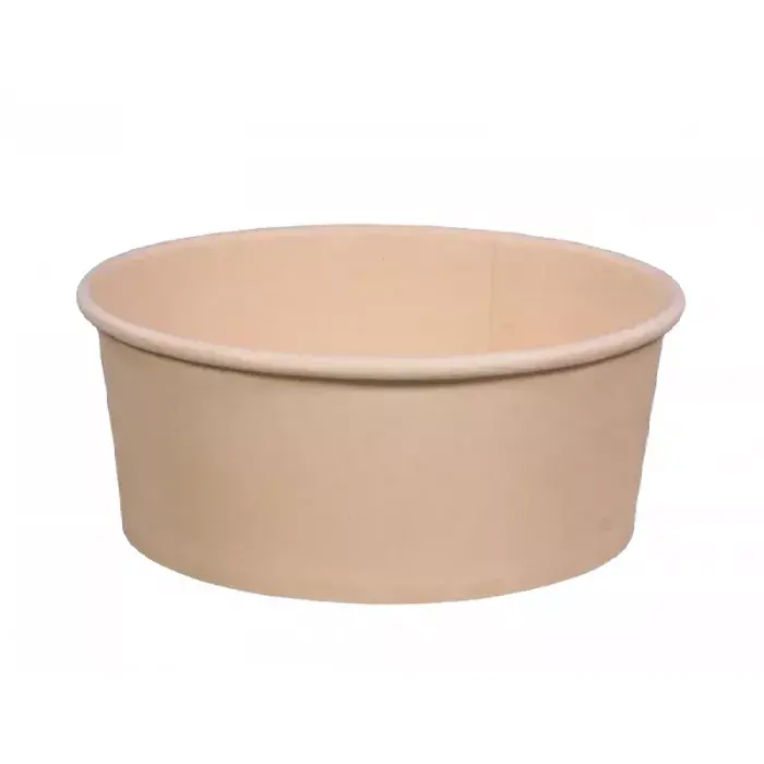 Recipient din hârtie de salată, maro 750 ml diametru 150 mm