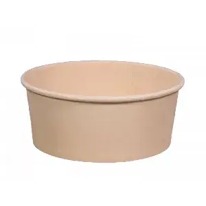 Recipient din hârtie de salată, maro 750 ml diametru 150 mm