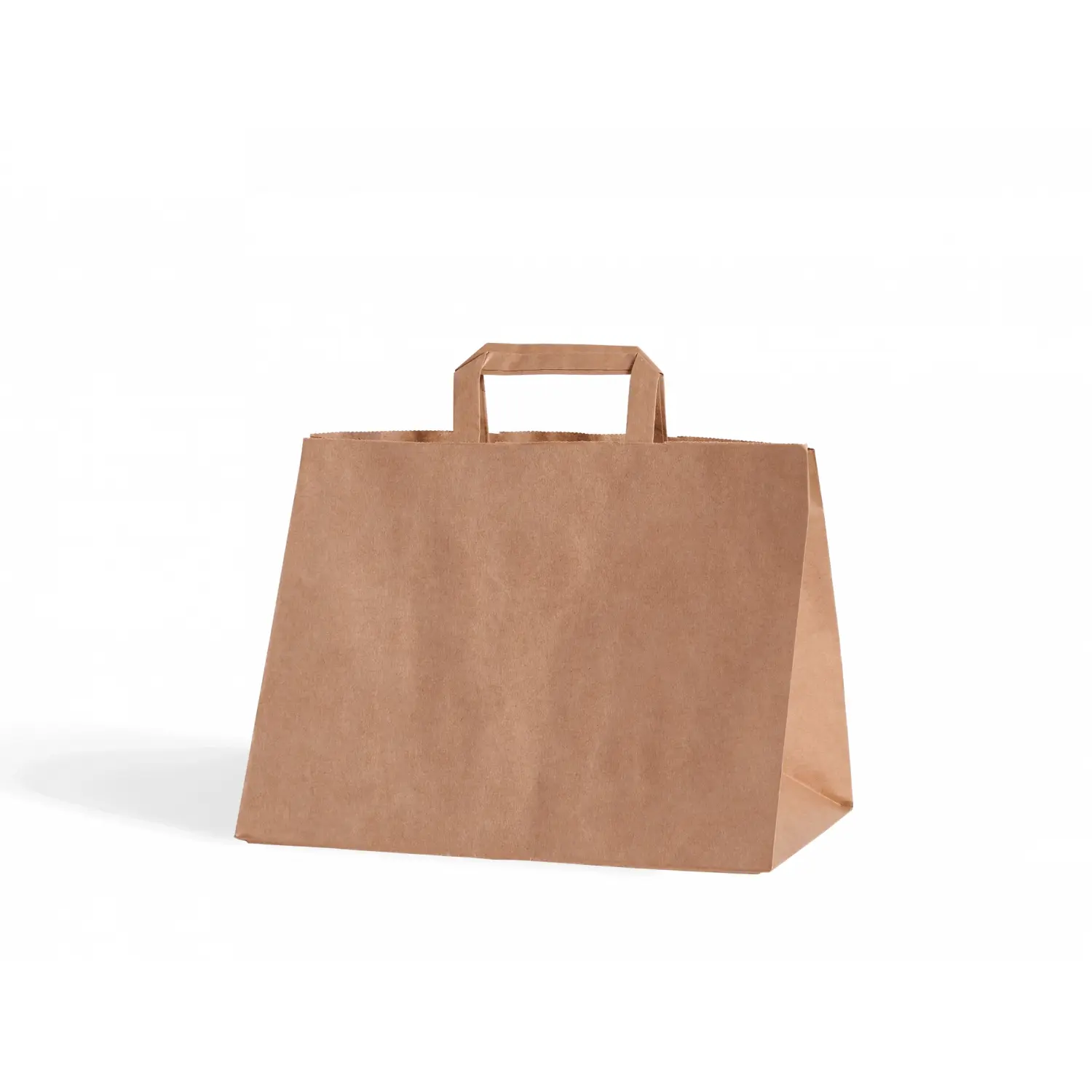 Punga Hartie 320x220x245 mm Maro Eco/Kraft Mâner Plat