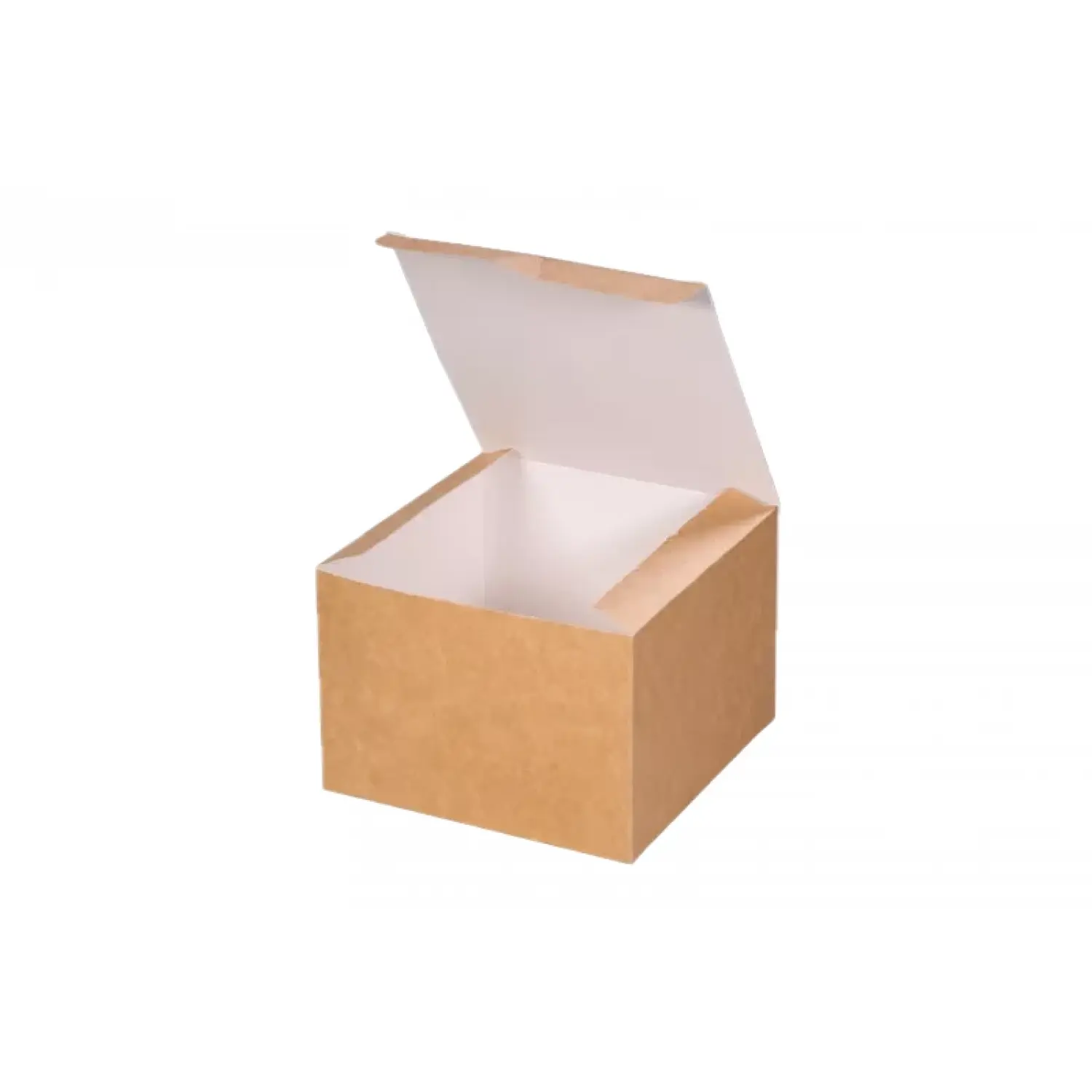 Cutie pentru burgeri din hârtie, alb-maro 135x135x95 mm