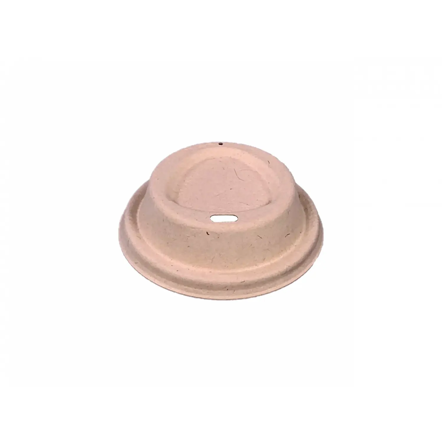 Capacul pulpei de hârtie pentru căni de hârtie, maro, diametru 80 mm
