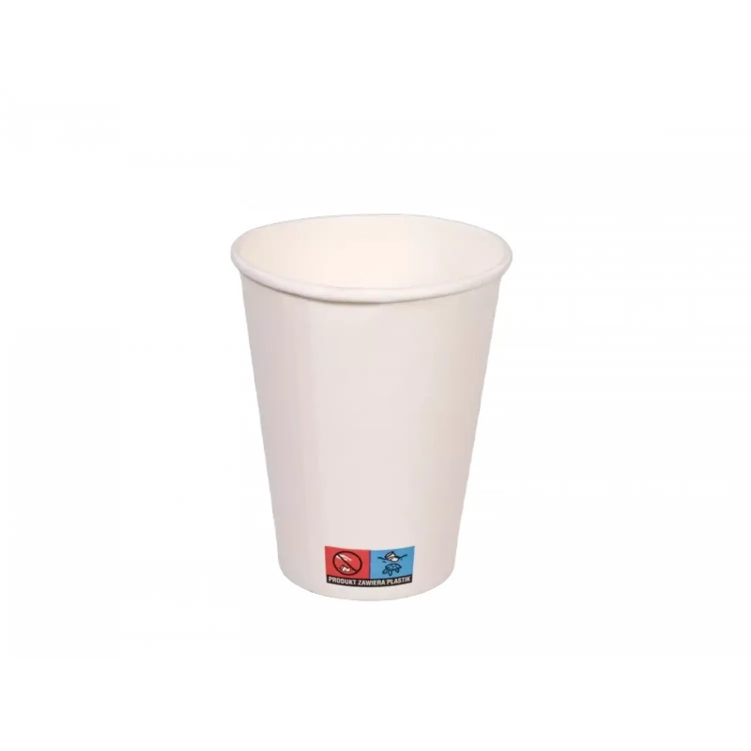 Pahar de hartie, 1 strat, alb, 500 ml
