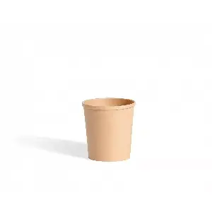 Papierowy pojemnik na zupę, brązowy 350ml, średnica 98 mm