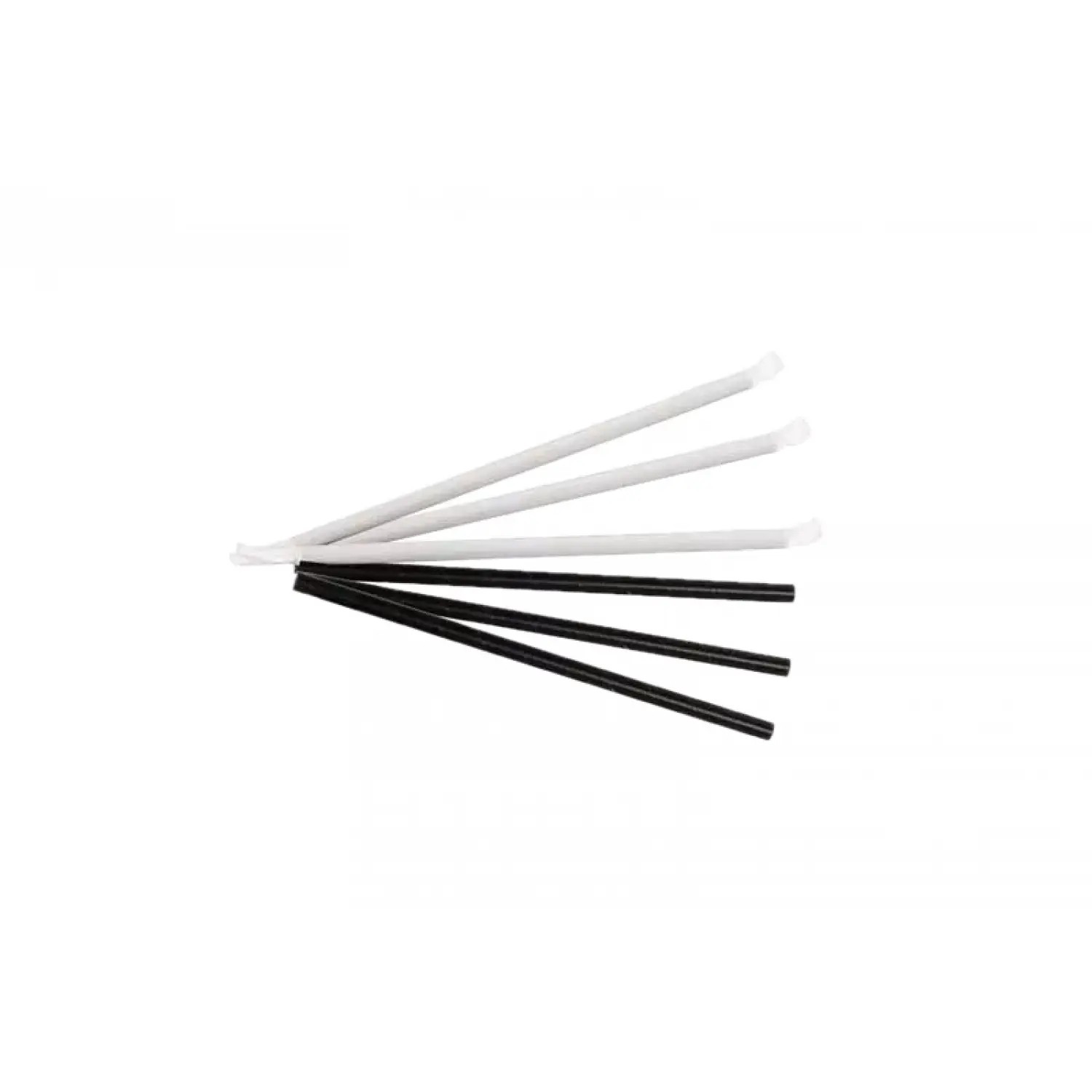Paie de hârtie neagră, diametru 6 mm, lungime 20,3 cm