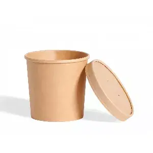 Paper container for soup, brown 400ml
, diameter 98 mm