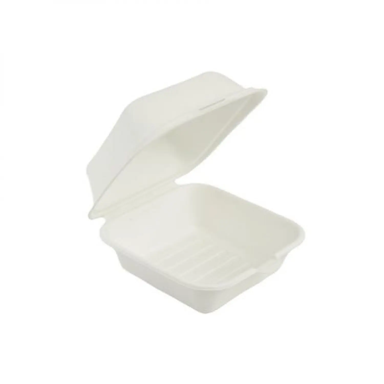 Cutie meniu hamburger, pulpa de trestie, 155x150x75mm