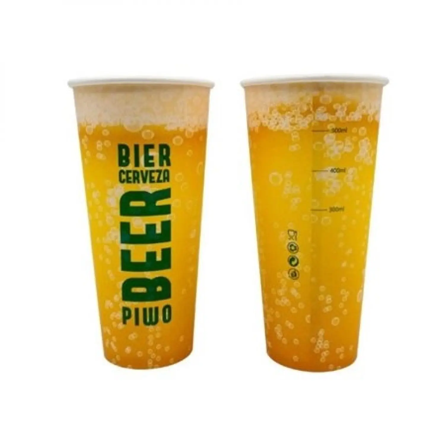 Cana de bere din hartie, 500 ml, diametru 90 mm