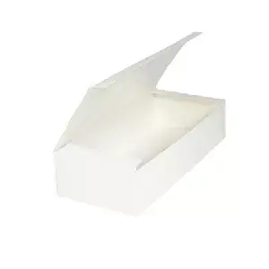 Pudełko na makaroniki z okienkiem, 20x9x4 cm, białe