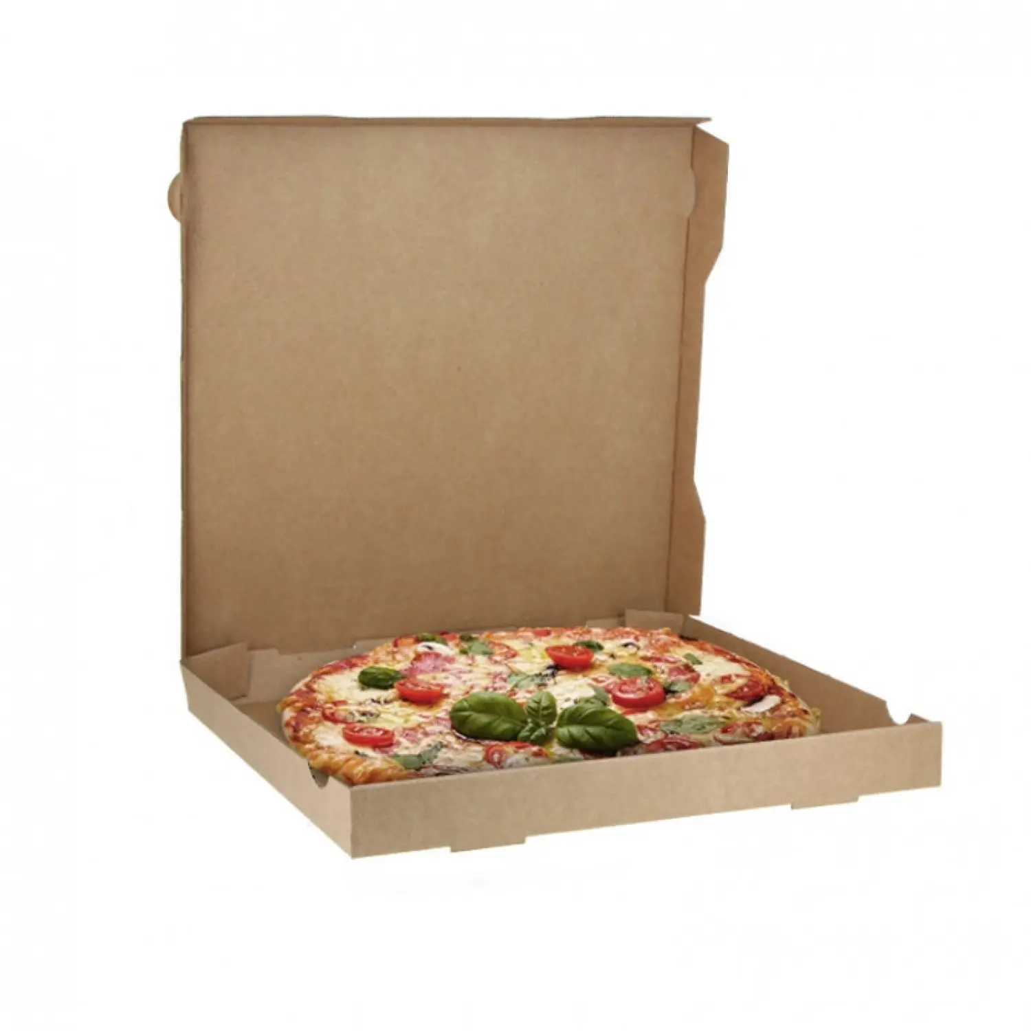 100 Uds. Cajas de pizza kraft pequeña-mediana (30cm) | Ref: PIZZ30K