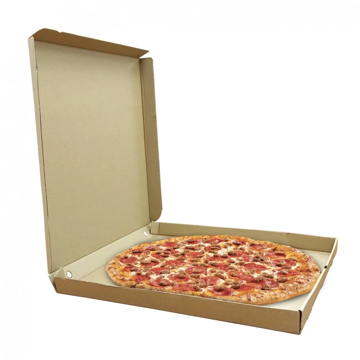 50 unidades. Caixas de pizza kraft familiar extra (47cm) | Ref: PIZZ47K