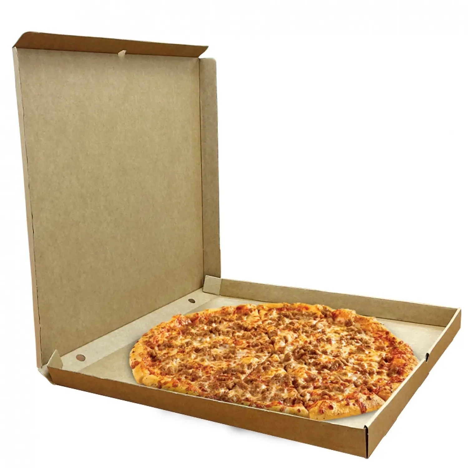 50 Uds. Cajas de pizza color kraft familiar gigante (50cm) | Ref: PIZZ50