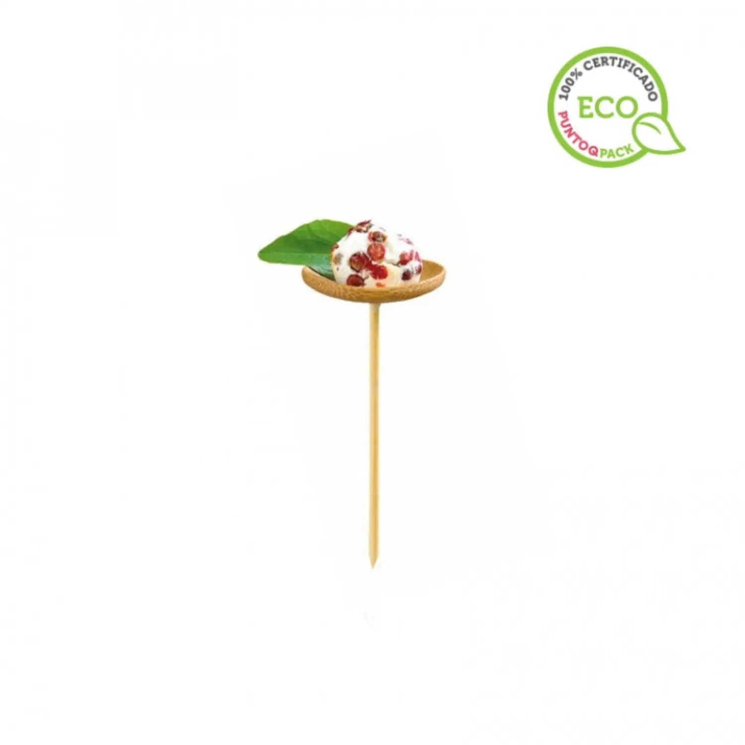 24 unidades de palitos para espetinhos de bambu estilo mini-prato | Ref: PW209BBTHANI
