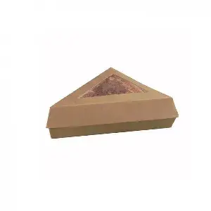 50 Uds. Cajas kraft para porción tarta individual | Ref: PW209PATTRIBR