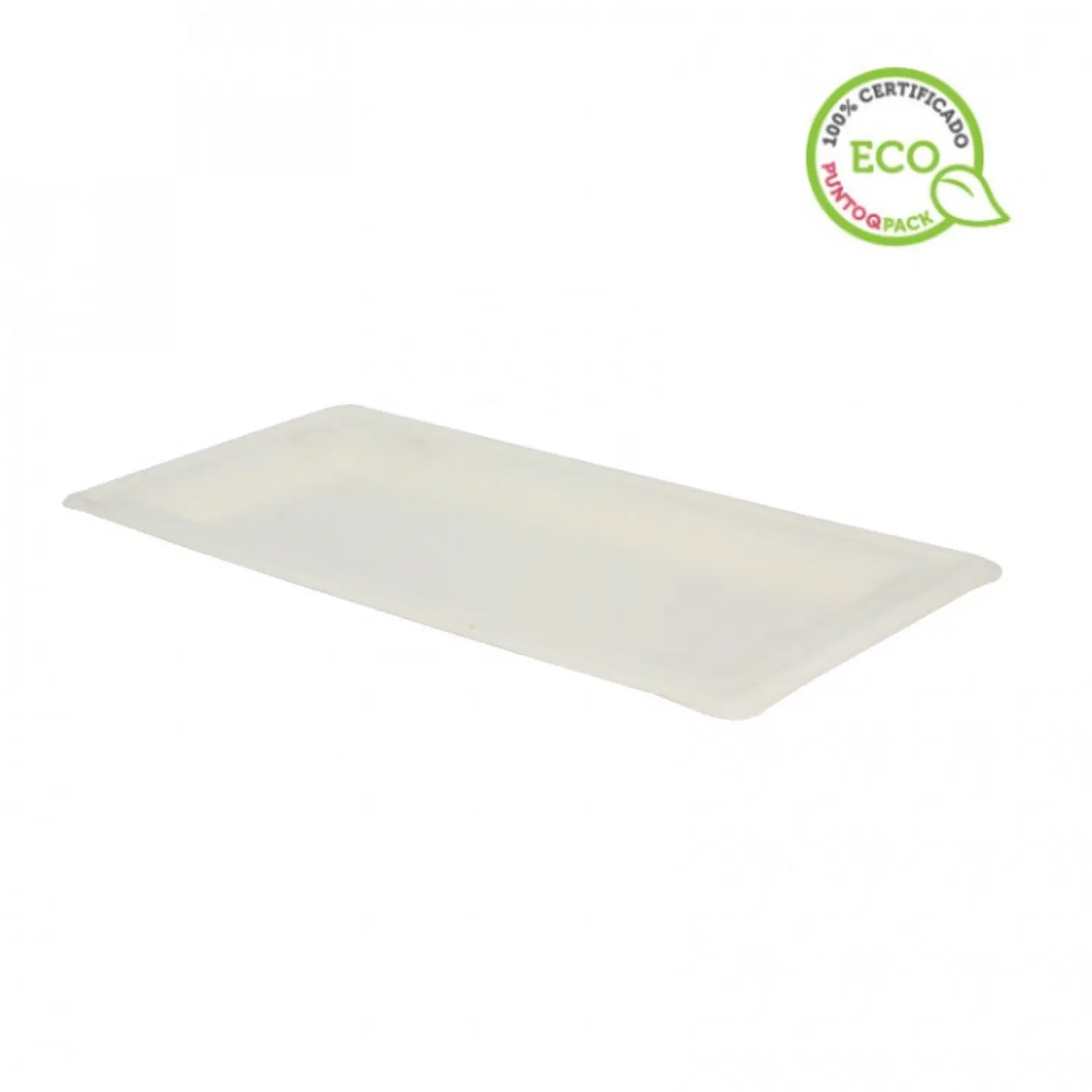 50 Uds. Platos de fibra rectangulares con borde (26x13cm) | Ref: PW210APU1327