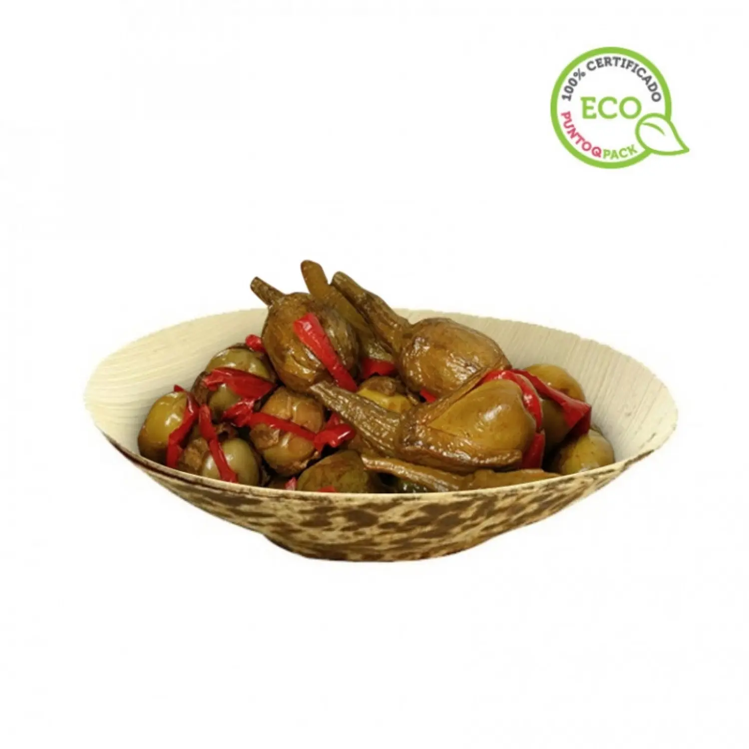 50 Uds. Cuenco de hoja de palma mini 8cm | Ref: PW210BBOUSCOUP