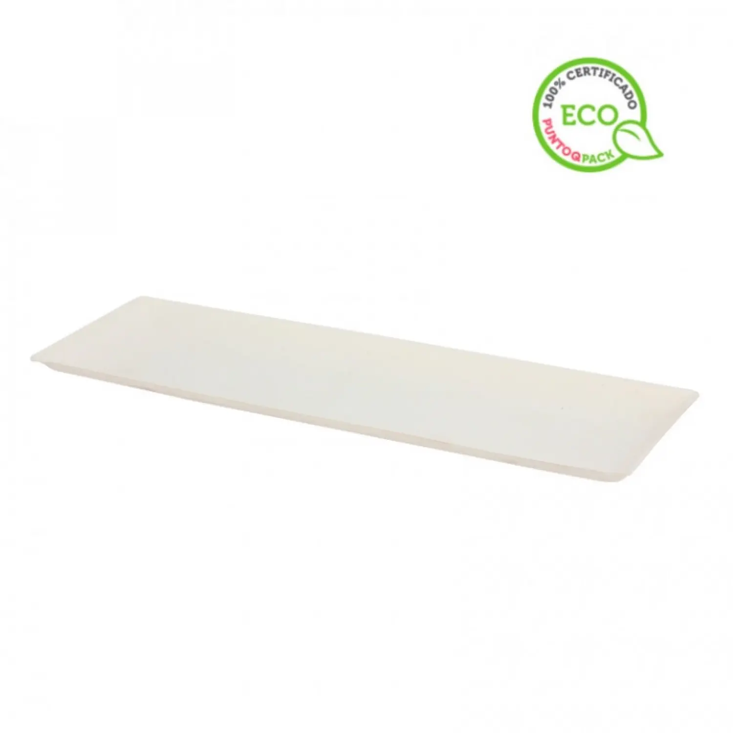 100 Uds. Platos de fibra blanco (27x9cm) | Ref: PW210BCHIC279