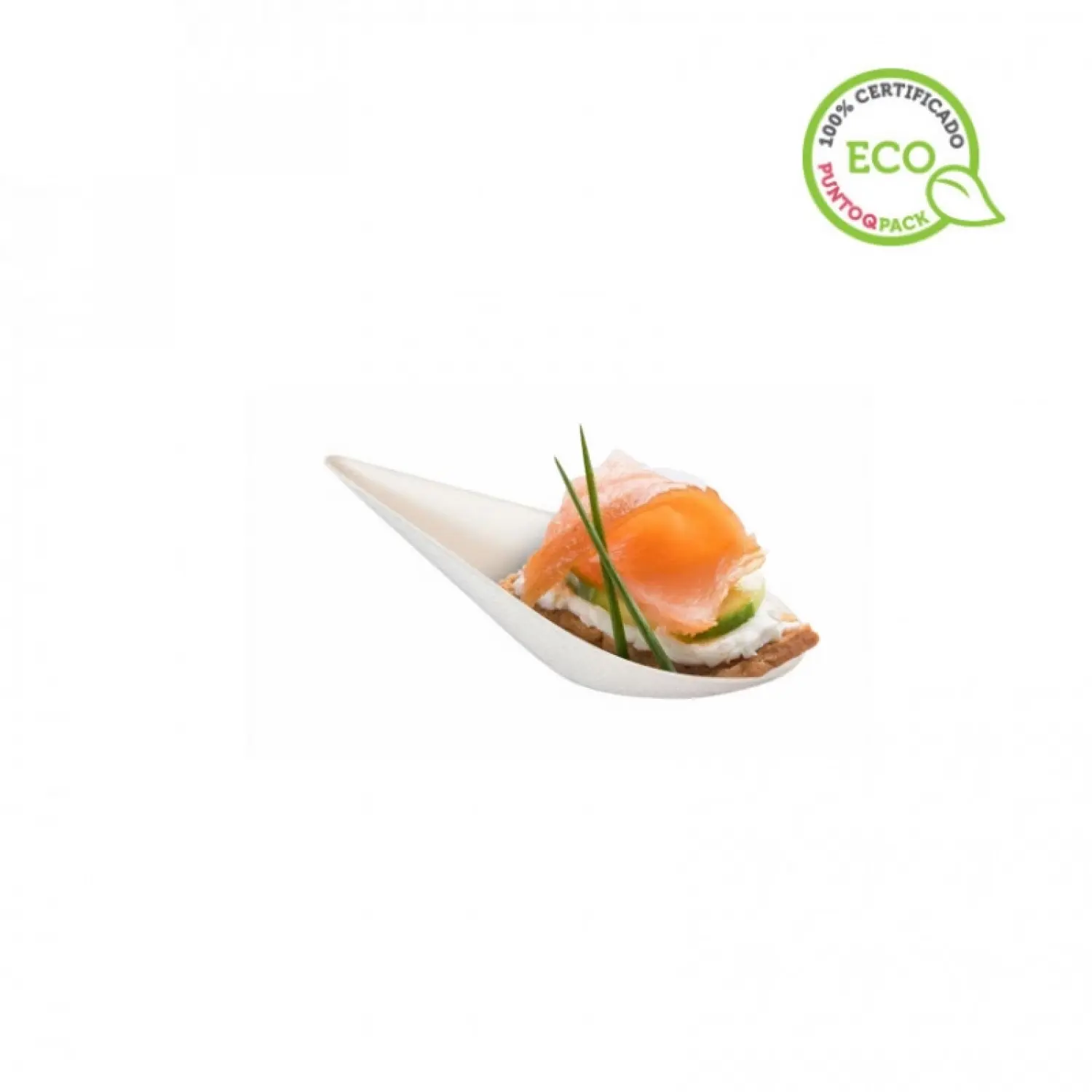 50 Uds. Cuchara lágrima fibra eco catering | Ref: PW210BCHICDROP