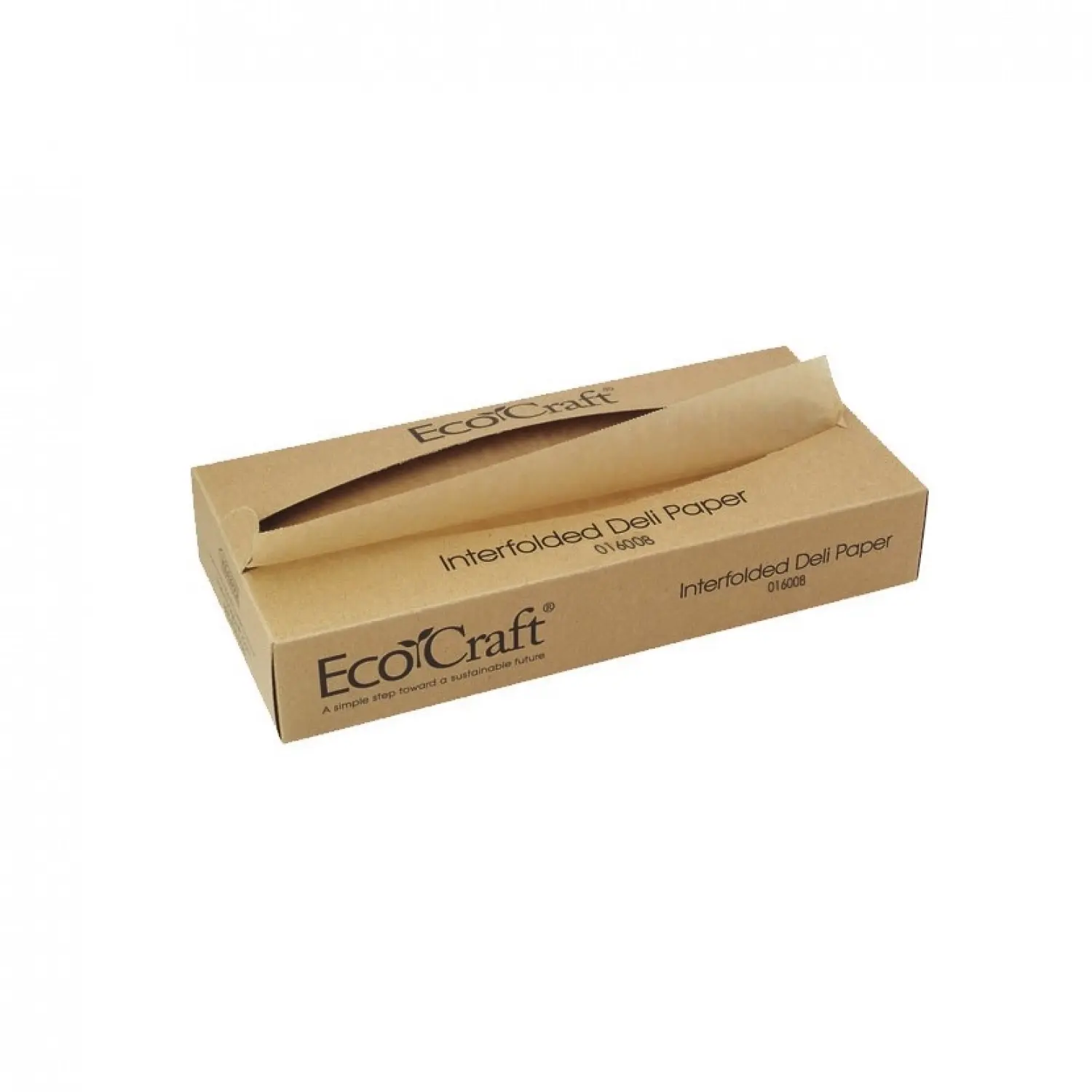500 unidades de papel anti-gordura kraft pequeno com dispensador (27x20cm) | Ref: PW210BECO16008