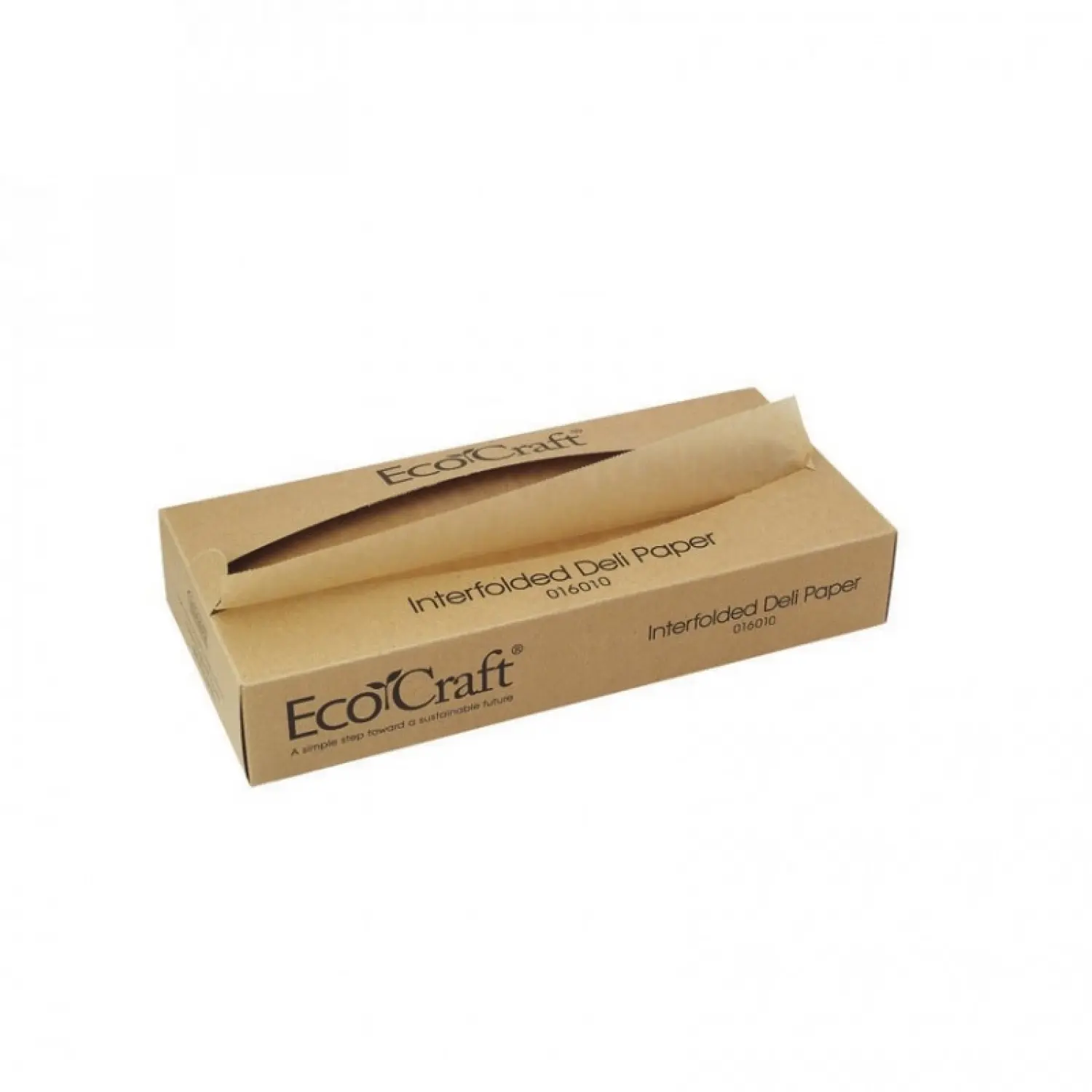 500 unidades de papel anti-gordura kraft com dispensador (25x27cm) | Ref: PW210BECO16010