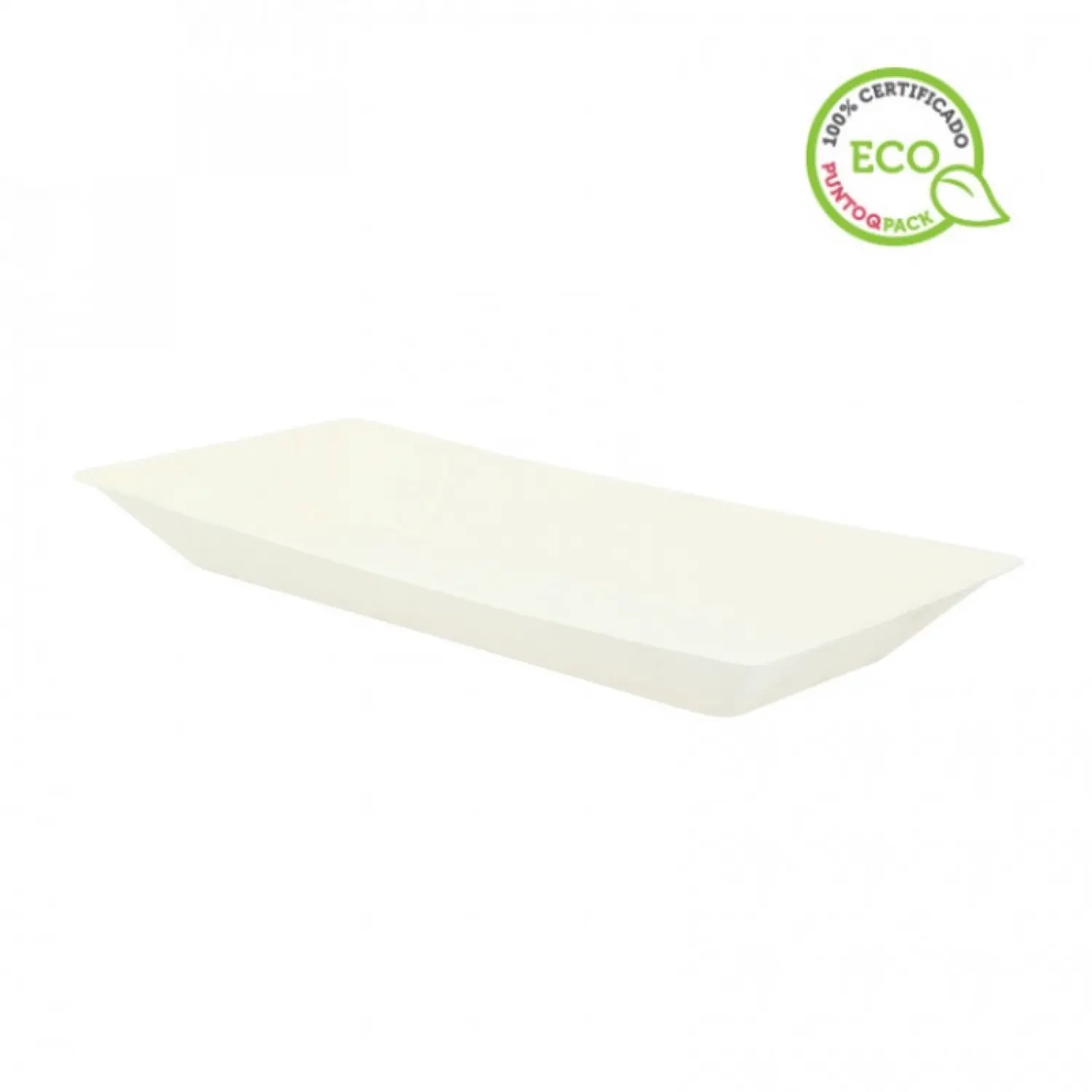 50 Uds. Platos de fibra rectangulares catering (26x13cm) | Ref: PW210ECOD2614